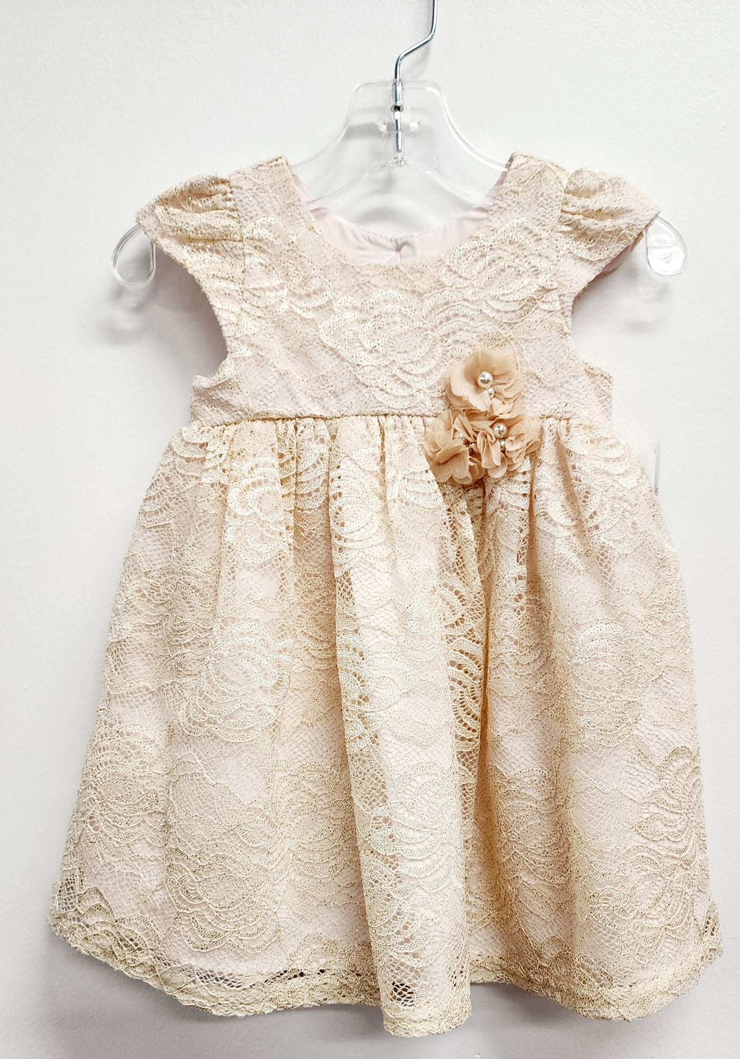 Girls 12 month gold special occasion dress