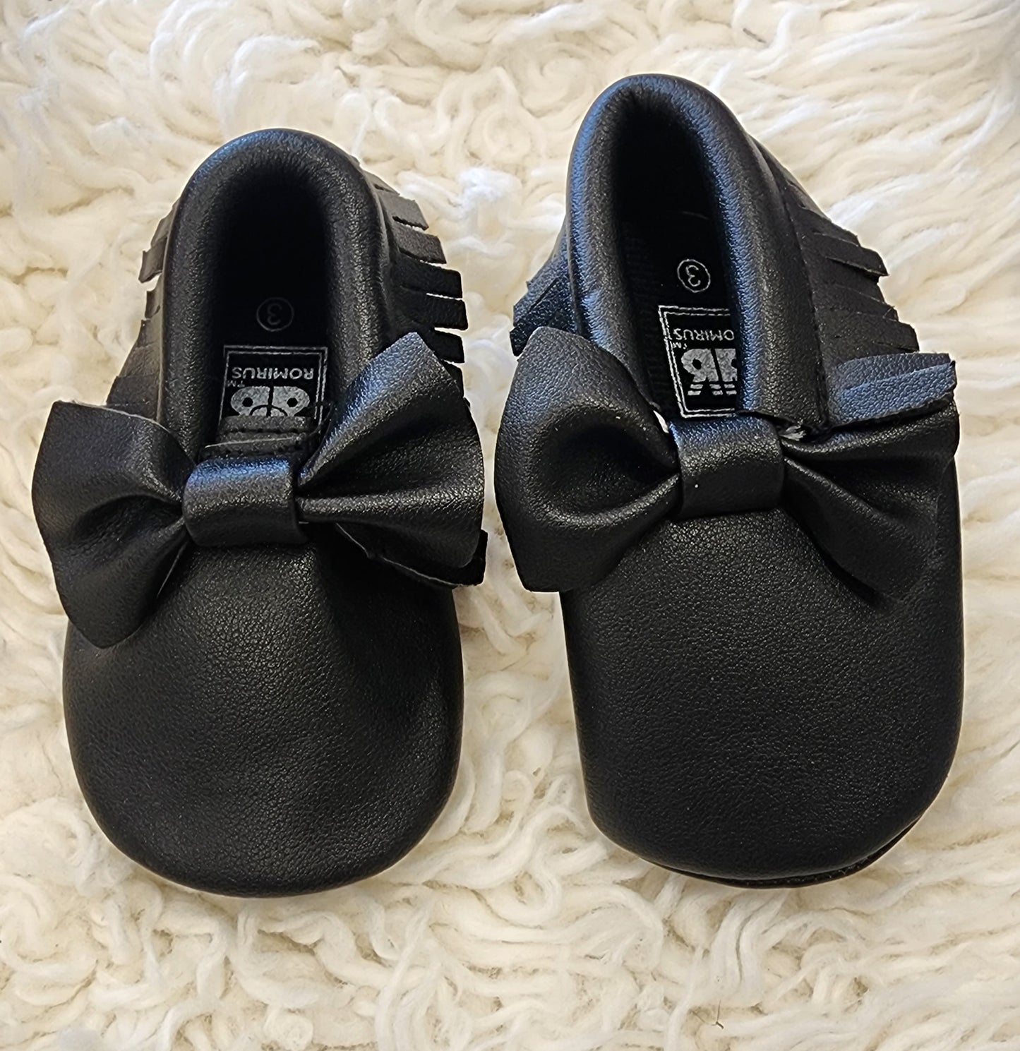 Girls 3c black Romirus shoes