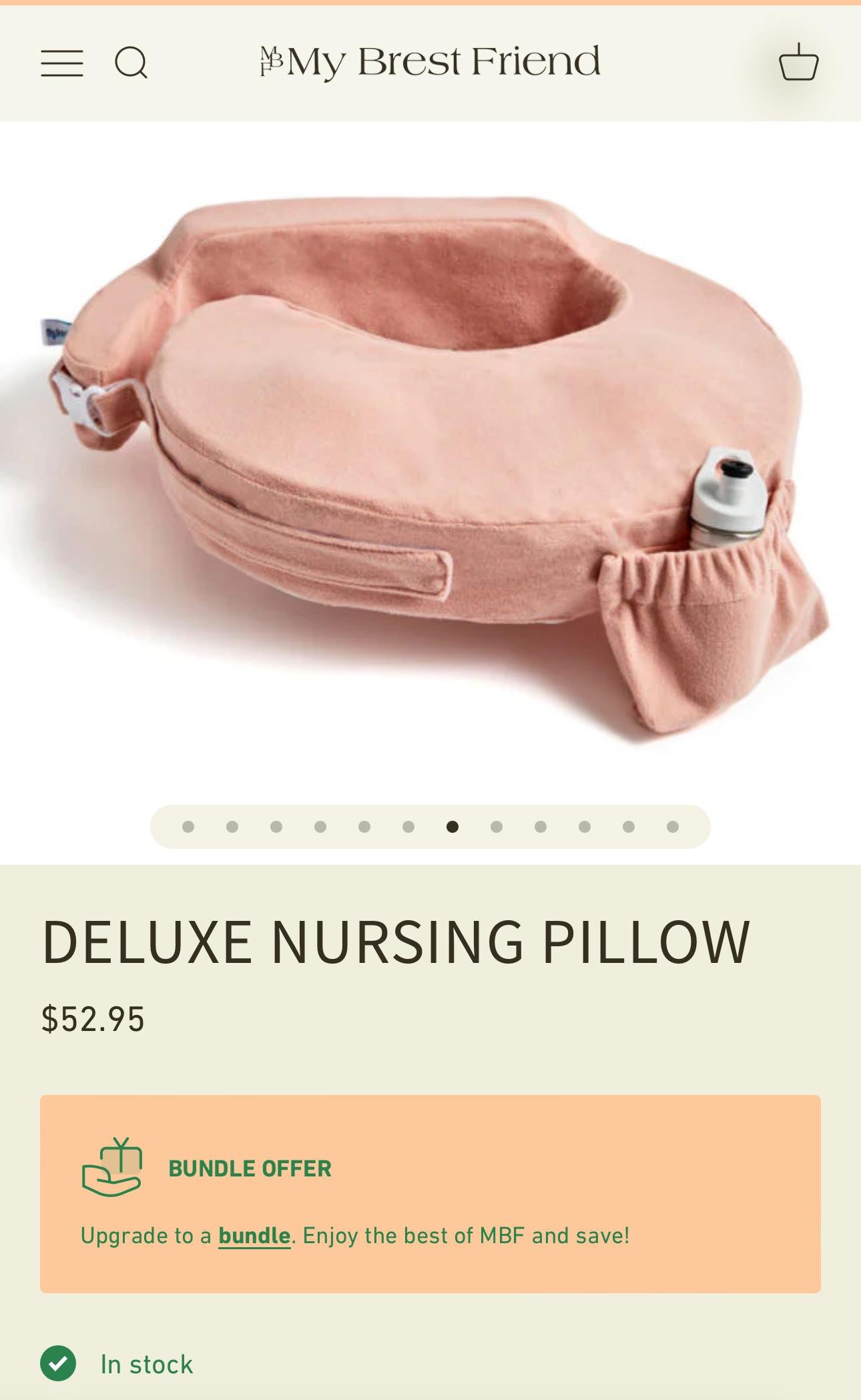 My Brest Friend Nursing Pillow w/ extra cover
