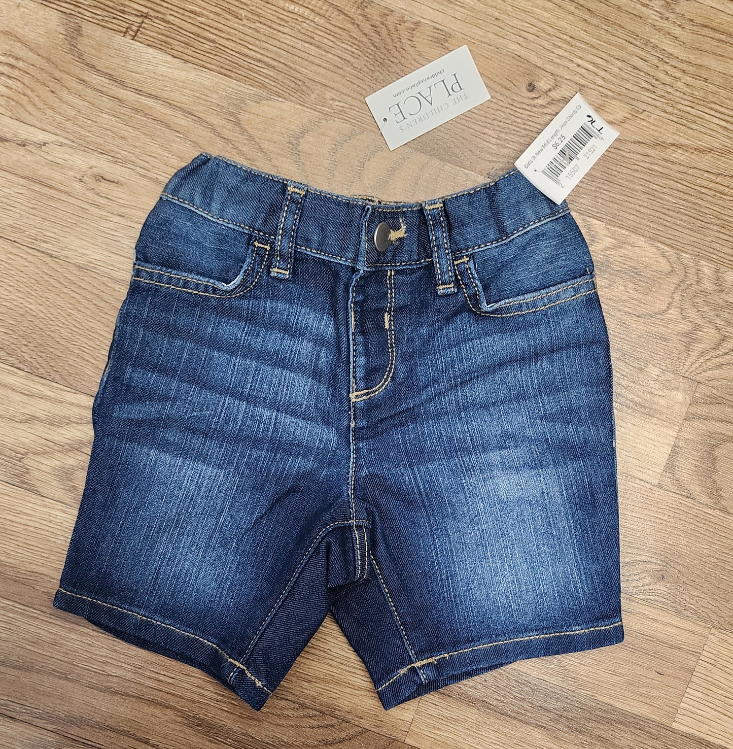 NEW Girls 3t mid length jean shorts Children's place