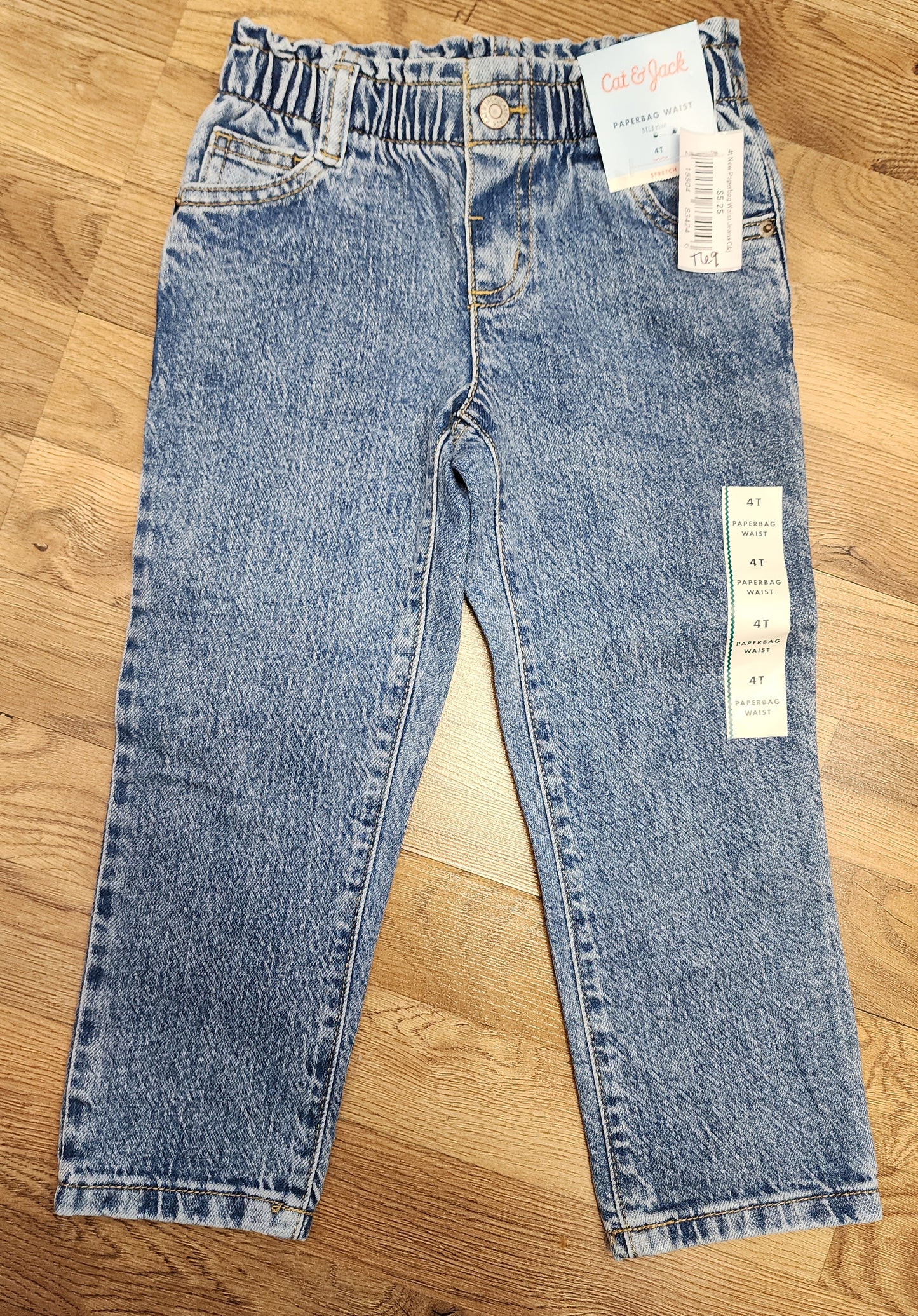 NEW 4t cat & jack paperweight jeans