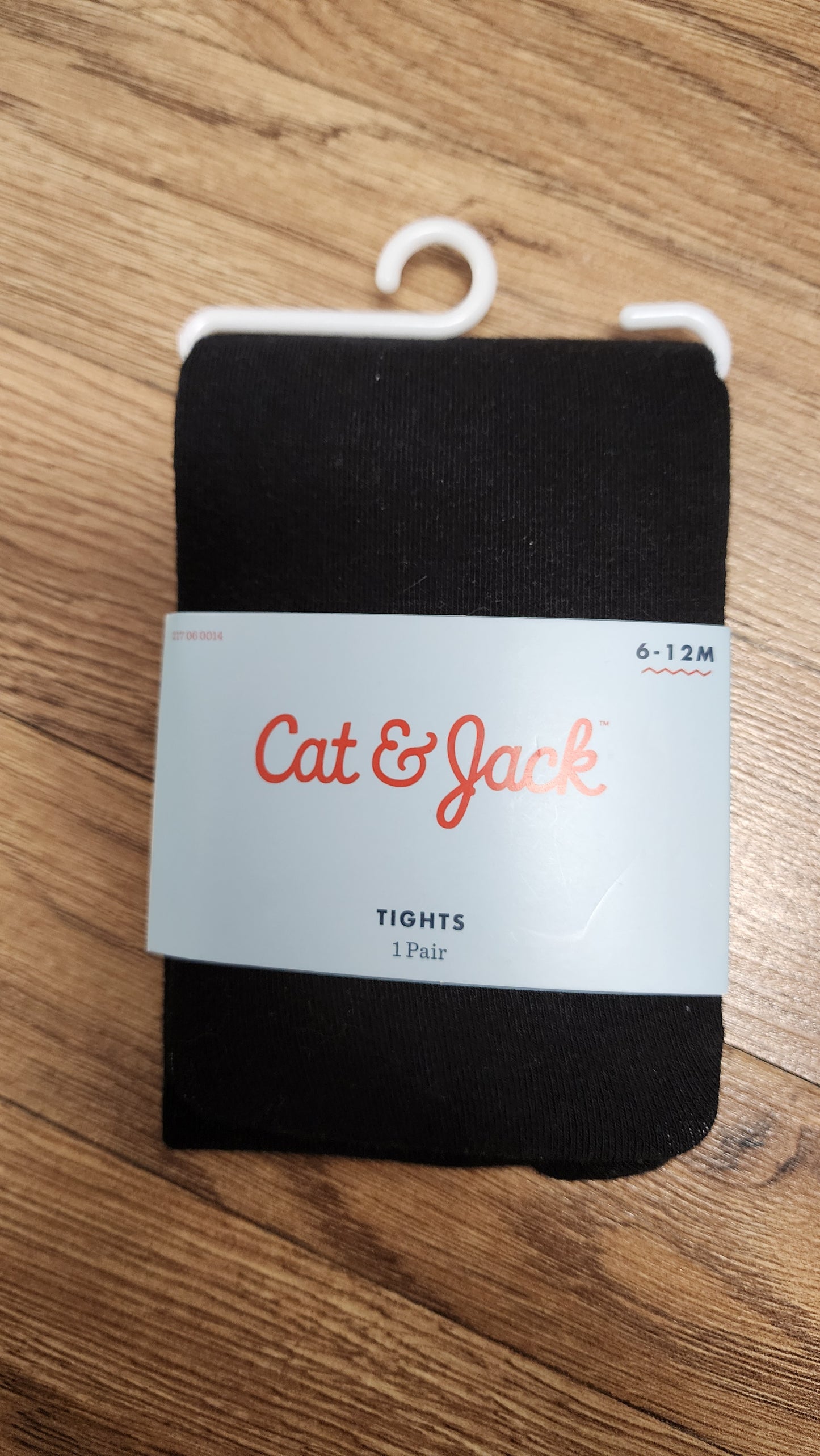 NEW 6/12 month cat & jack 1 pack black tights