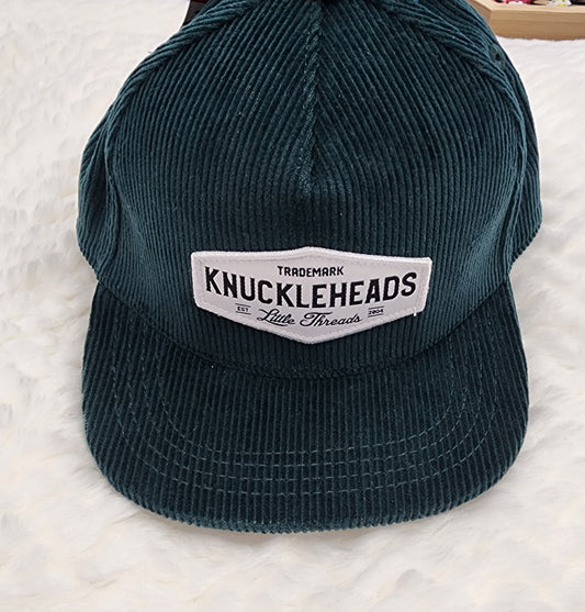 NEW Childs Knucklehead Green Corduroy hat