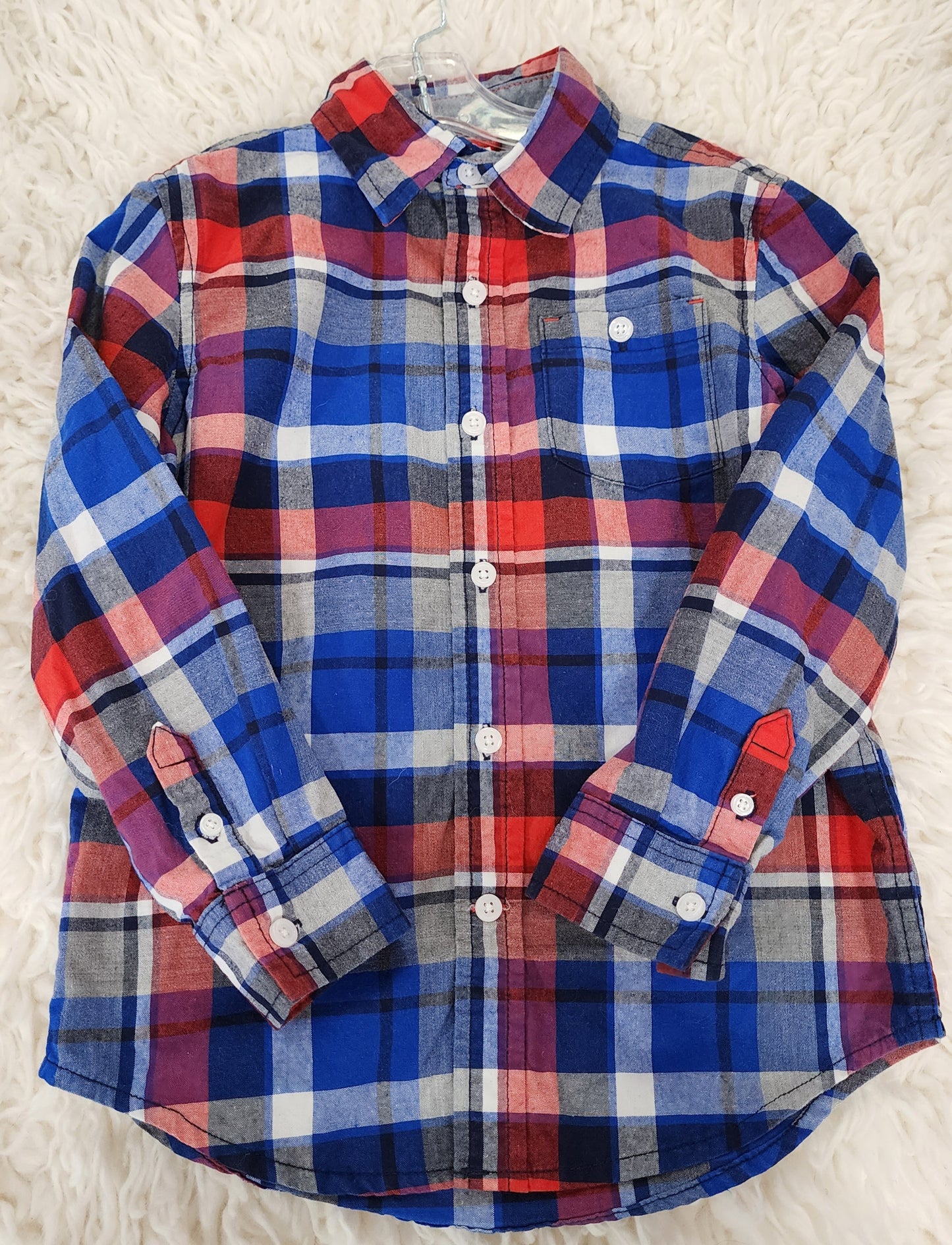 Boys 5/6 long sleeve button up
