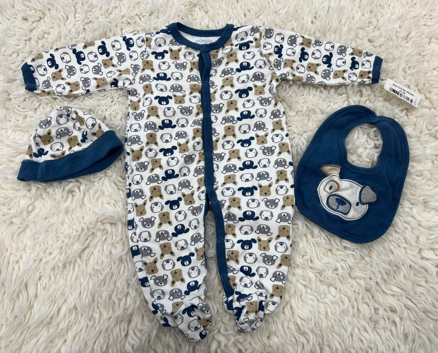 Boys 6/9 month sleeper set
