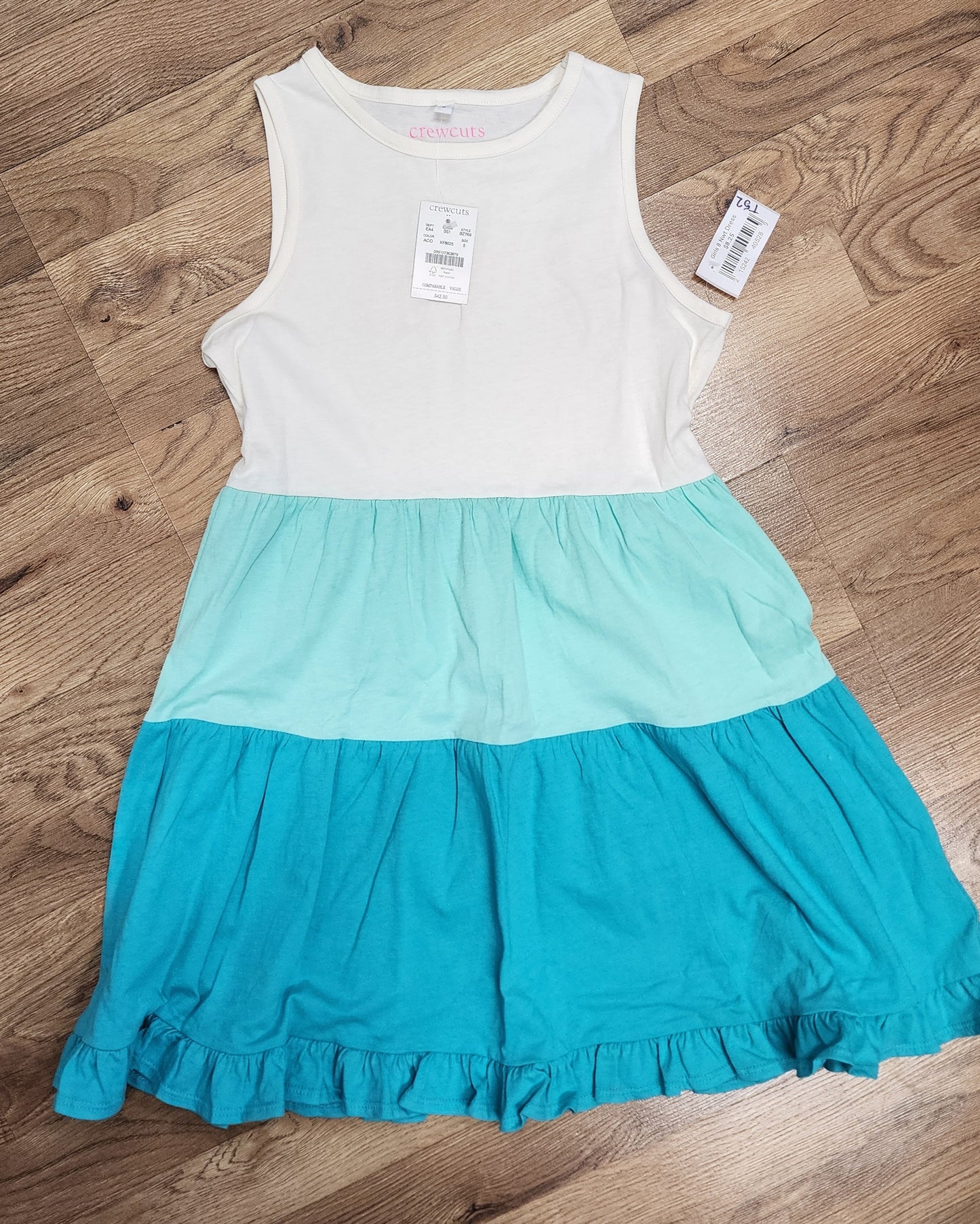 NEW Girls 8 blue ombre crew cuts dress