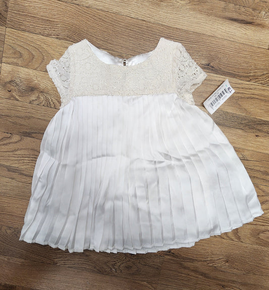 Girls 12 month white satin dress special occasion/christening