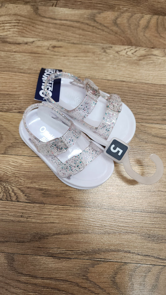 NEW Girls 5c Oshkosh white sandals