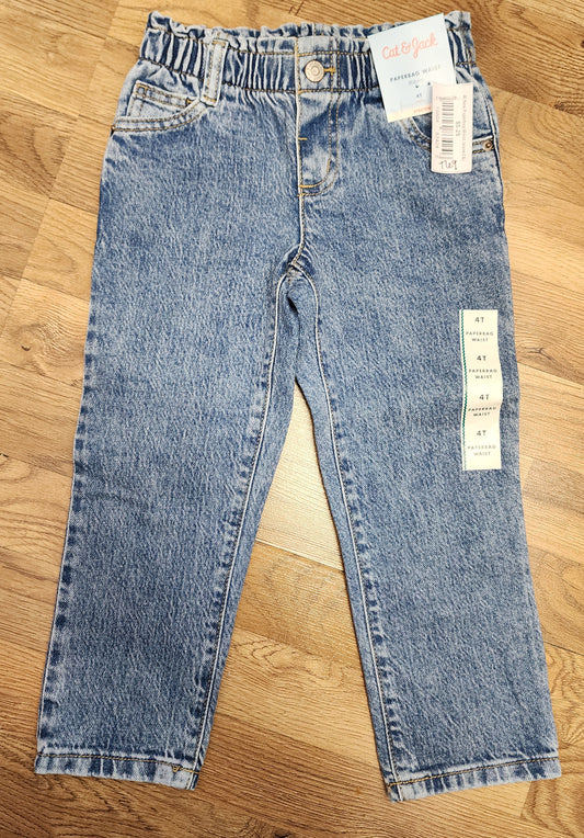 NEW 4t cat & jack paperweight jeans