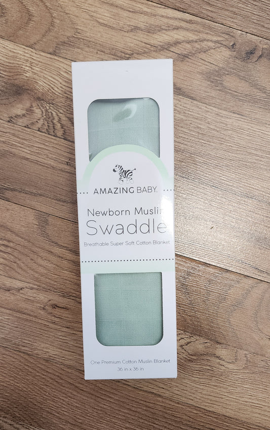 NEW Amazing baby sage muslin swaddle