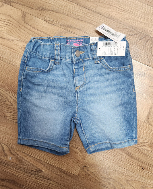 NEW Girls 2t jean Bermuda shorts Children's place