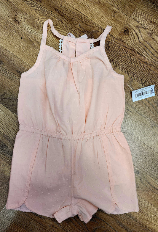 NEW Girls 5t peach romper