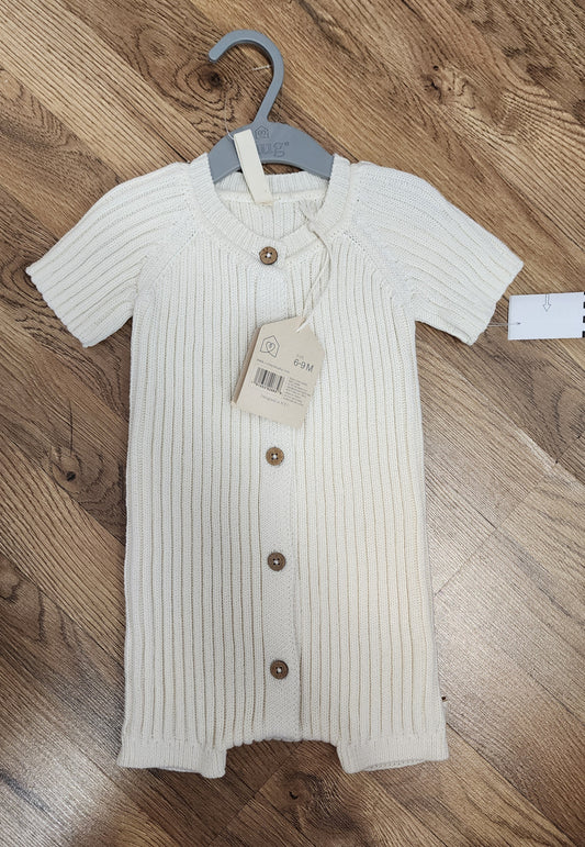 NEW 6/9 months neutral sweater one piece outfit Snug