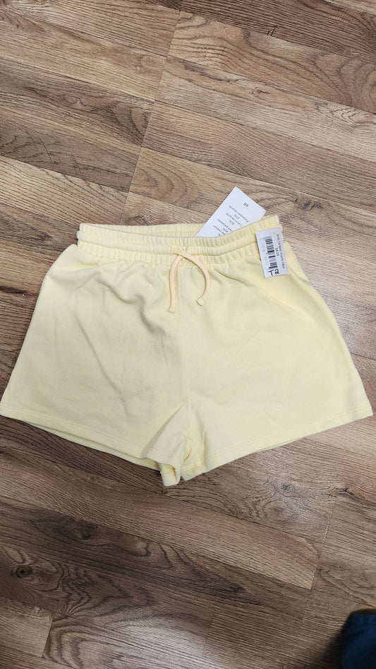 NEW Girls 14 yellow H&M cozy shorts