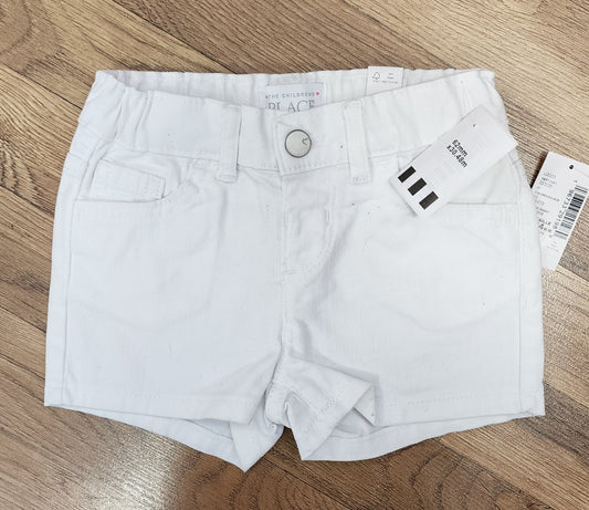 NEW Girls 18/24 month white jean shorts