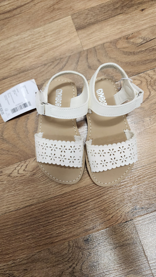 NEW Girls 7c white gymboree sandals