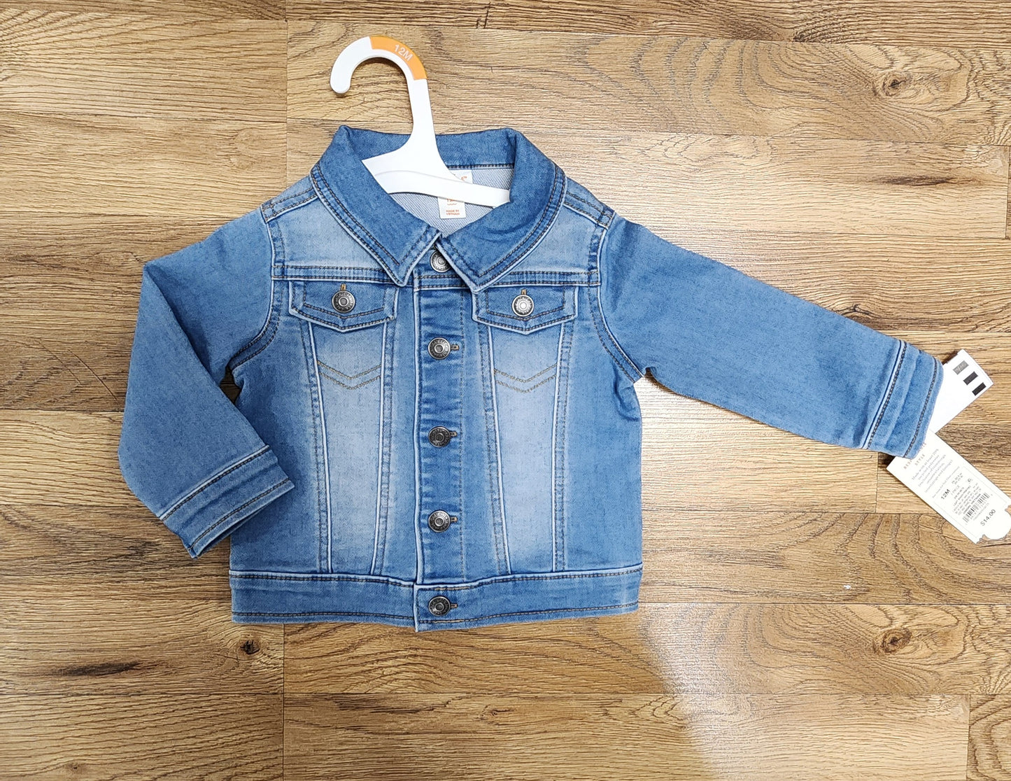 NEW Girls 12 month cat & jack jean jacket