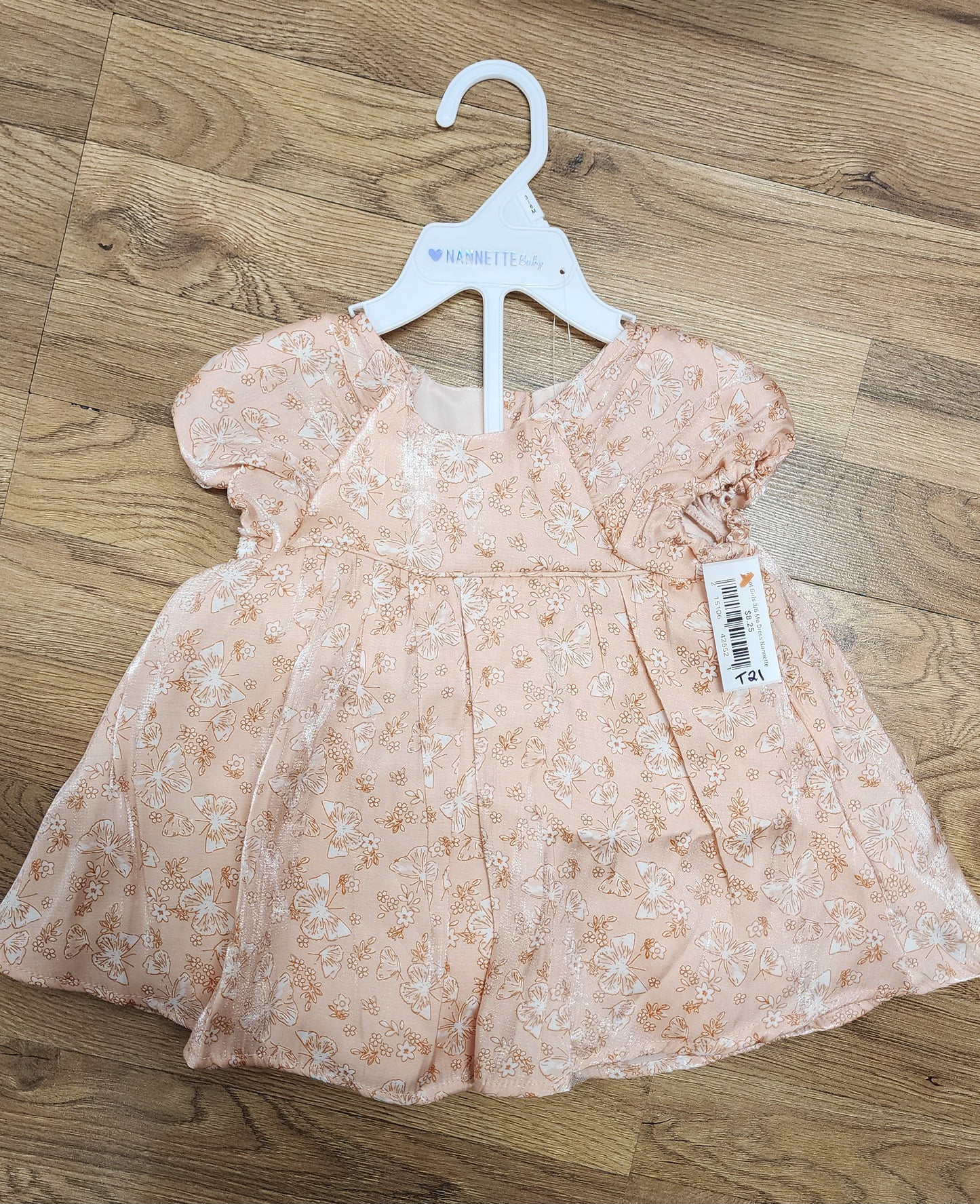 Nwot Girls 3/6 month Pink Nannette Baby dress